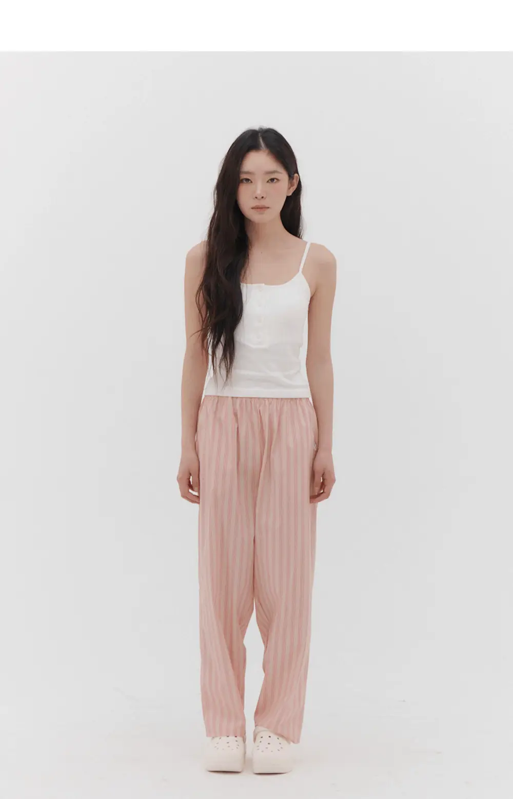 [곽민경 PICK] 오프아워 타이드리듬 글로시피치 긴바지 (M / L / XL) 상세페이지 17